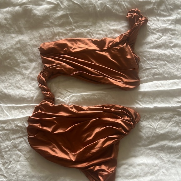 Isa Boulder Twisted Swimsuit Rust Small - Picture 4 of 5